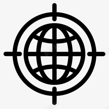 目标地球世界图标图标