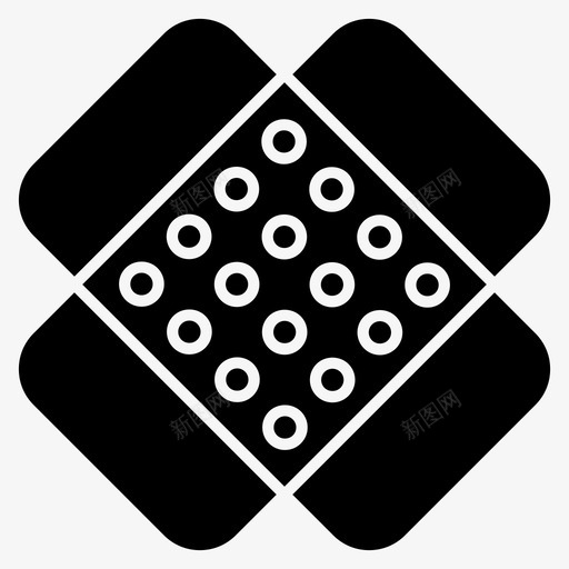 绷带固体药图标svg_新图网 https://ixintu.com 固体药 绷带