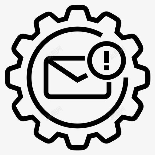 营销自动化数字营销电子邮件图标svg_新图网 https://ixintu.com 数字营销 数字营销图标 电子邮件 营销自动化