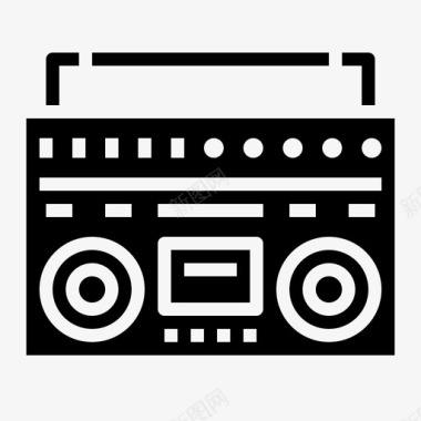 收音机音乐多媒体图标图标