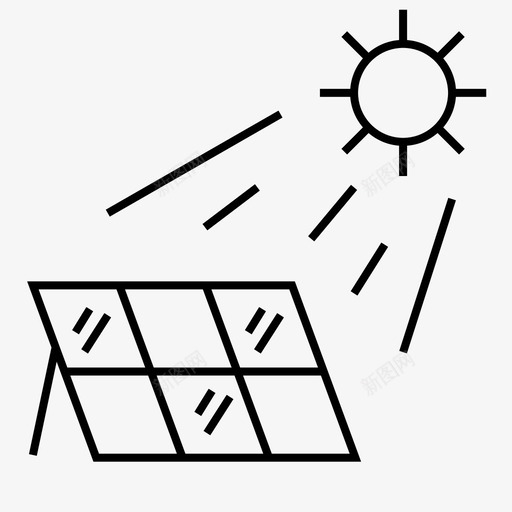 太阳能电池充电图标svg_新图网 https://ixintu.com 充电 太阳能 电池 能源