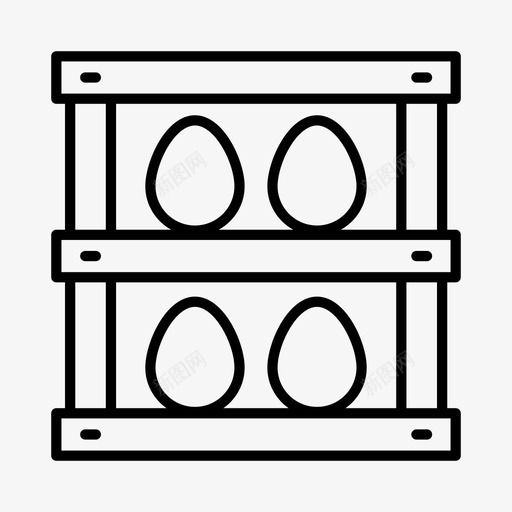 鸡舍乡村鸡蛋图标svg_新图网 https://ixintu.com 乡村 农场 鸡舍 鸡蛋