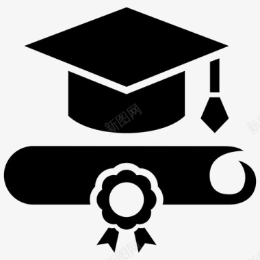 毕业证证书学位图标图标