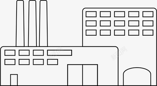 工厂经济工业图标svg_新图网 https://ixintu.com 工业 工厂 建筑 经济