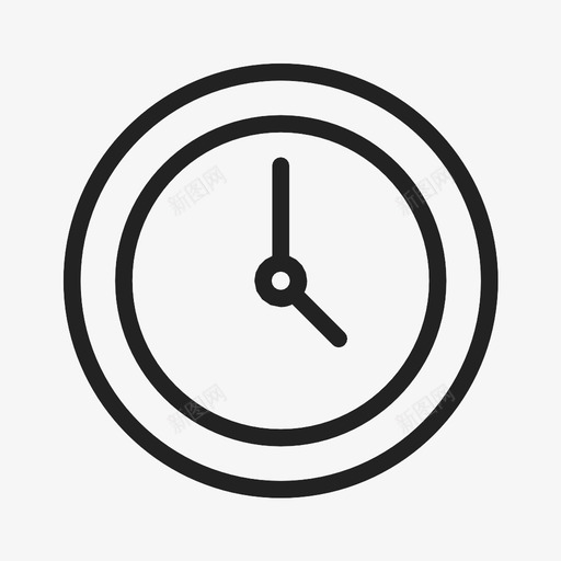 钟表家具室内图标svg_新图网 https://ixintu.com 墙壁 室内 家具 时间 钟表
