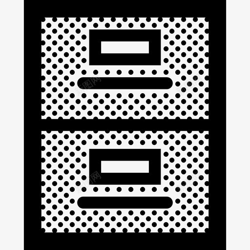 档案文件存储图标svg_新图网 https://ixintu.com 存储 文件 档案 粗轮廓点