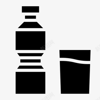 水饮料玻璃图标图标