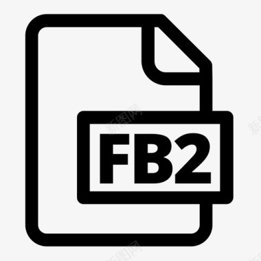 文件格式fb2图标图标