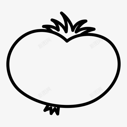 番茄食物蔬菜图标svg_新图网 https://ixintu.com 番茄 蔬菜 食物