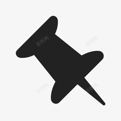 别针方向位置图标svg_新图网 https://ixintu.com 位置 别针 图钉 地图 导航 方向