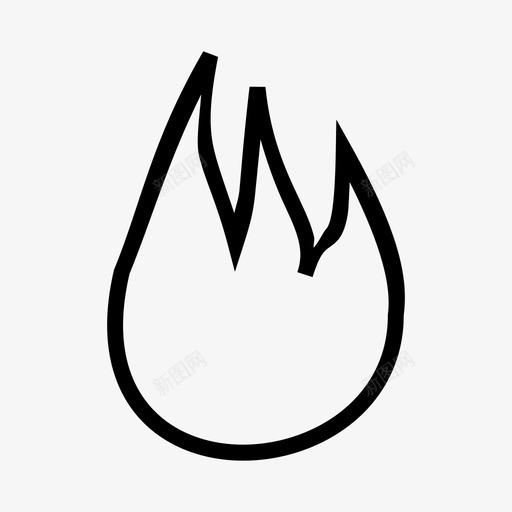 火轮廓燃烧类别图标svg_新图网 https://ixintu.com 元素 游戏和界面图标集大纲 火轮廓 热 燃烧 类别 自然