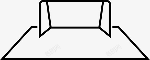 足球进球比赛场地图标图标