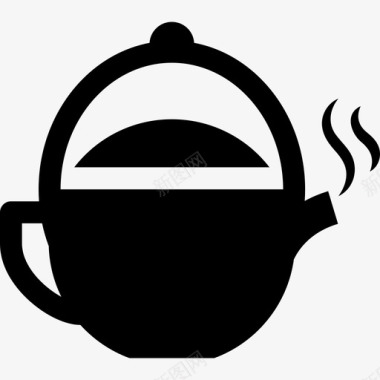 佛教茶壶食物佛教图标图标