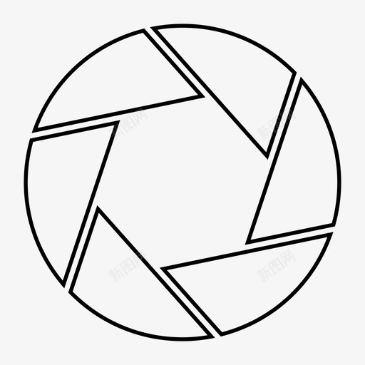 光圈快门图标svg_新图网 https://ixintu.com 光圈快门