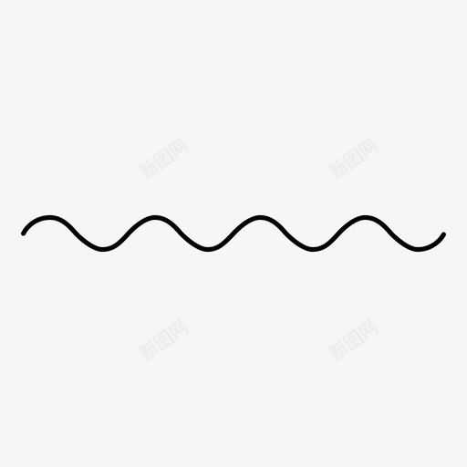 波浪线曲线分隔线图标svg_新图网 https://ixintu.com 分隔线 摇摆 曲线 正弦 波浪 波浪线 线条