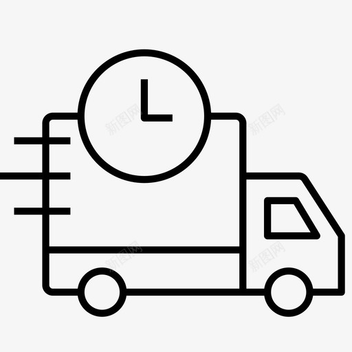 交货时间物流运输图标svg_新图网 https://ixintu.com 交货时间 物流 电子商务物流 运输