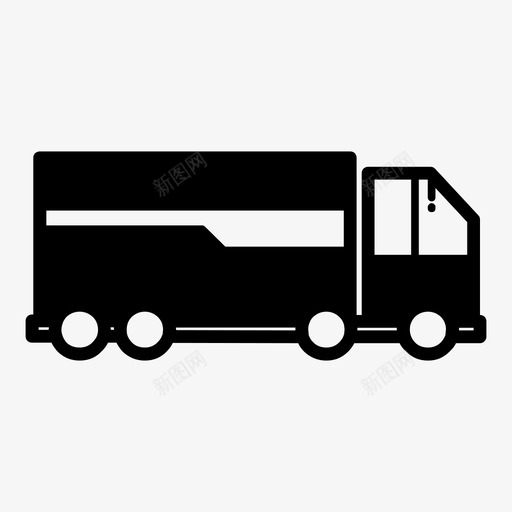 大卡车货运卡车集装箱图标svg_新图网 https://ixintu.com 大卡车 货运卡车 运输 运输字形 集装箱