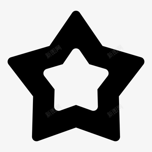 星形书签收藏夹图标svg_新图网 https://ixintu.com 书签 分级 收藏夹 星型 星形 简单形状