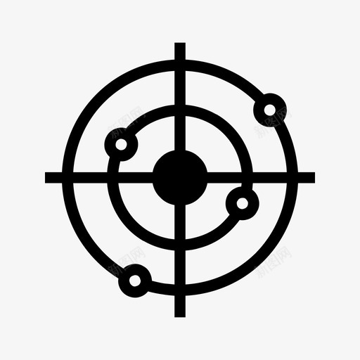 目标瞄准射箭图标svg_新图网 https://ixintu.com 射箭 射箭项目v1 目标 瞄准 运动