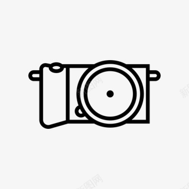 数码相机无镜照片图标图标