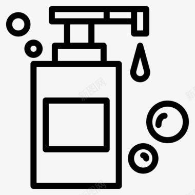 肥皂沐浴美容图标图标