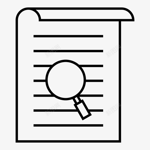 搜索广告商务图标svg_新图网 https://ixintu.com 商务 展示 广告 搜索 营销