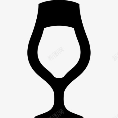 啤酒杯杯子郁金香杯图标图标