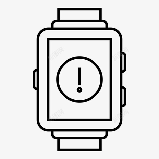 闹钟设备技术图标svg_新图网 https://ixintu.com 手表 技术 智能手表 设备 闹钟