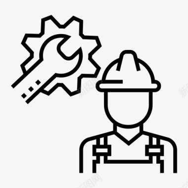 工人建筑工人员工图标图标