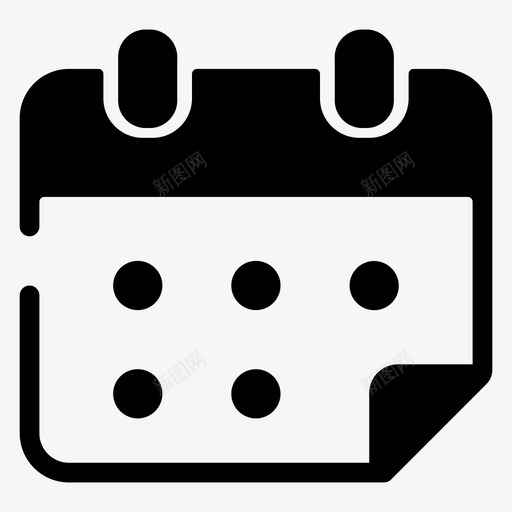 日程表日历日期图标svg_新图网 https://ixintu.com 2000个简单实心图标 事件 日历 日期 日程表 计划