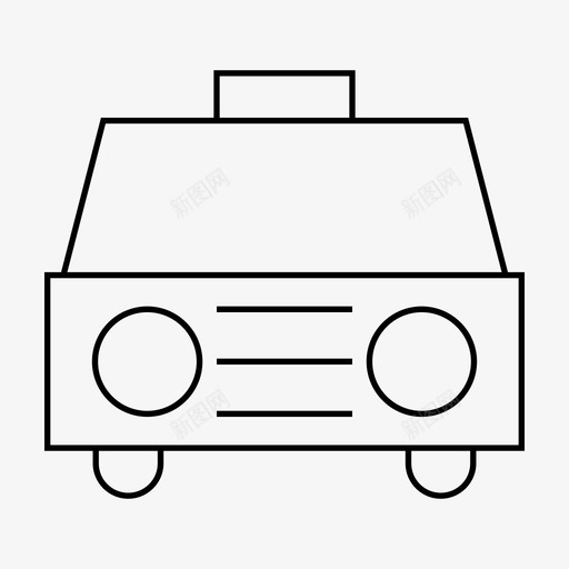 汽车出租车运输工具图标svg_新图网 https://ixintu.com 出租车 汽车 车辆 运输工具