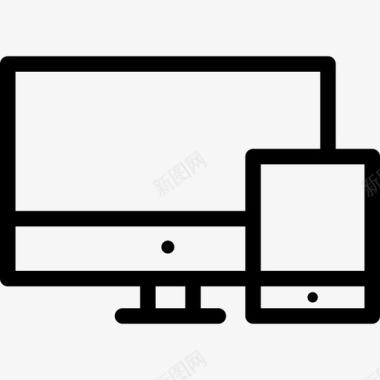 电脑显示器手机网页图标图标