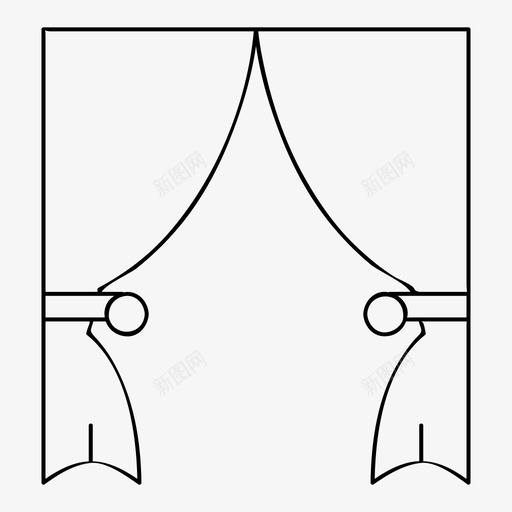 窗帘奖项电影院图标svg_新图网 https://ixintu.com 制片人 奖项 电影 电影院 窗帘