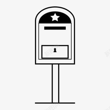 邮政信件信箱图标图标