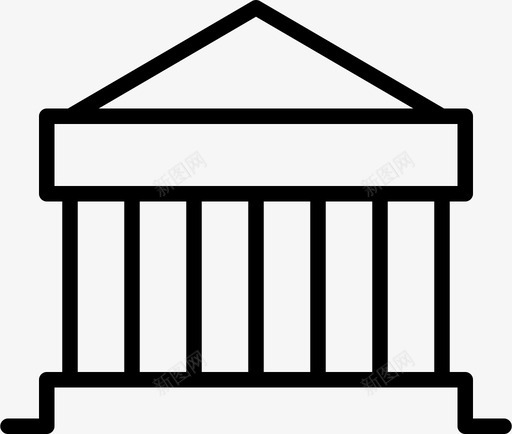雅典卫城雅典城堡图标svg_新图网 https://ixintu.com 世界地标 圆柱 城堡 希腊 潘台农神庙 雅典 雅典卫城