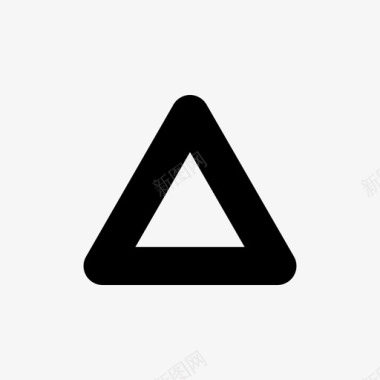 三角形形状三角形物体图标图标