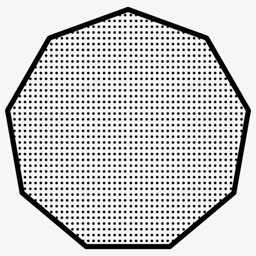 九角形点状图标svg_新图网 https://ixintu.com 九角形 点状