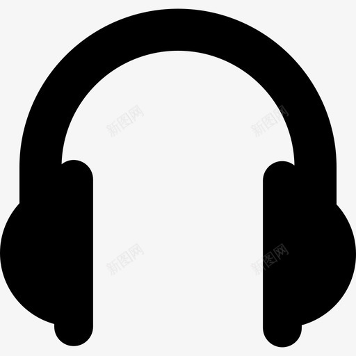 大耳机音乐网络象形图图标svg_新图网 https://ixintu.com 大耳机 网络象形图 音乐