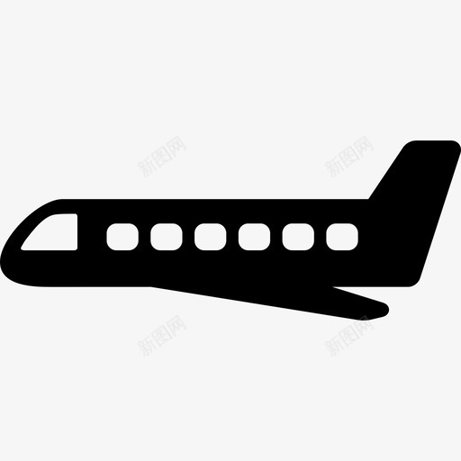 飞机侧视图运输机队图标svg_新图网 https://ixintu.com 机队 运输 飞机侧视图