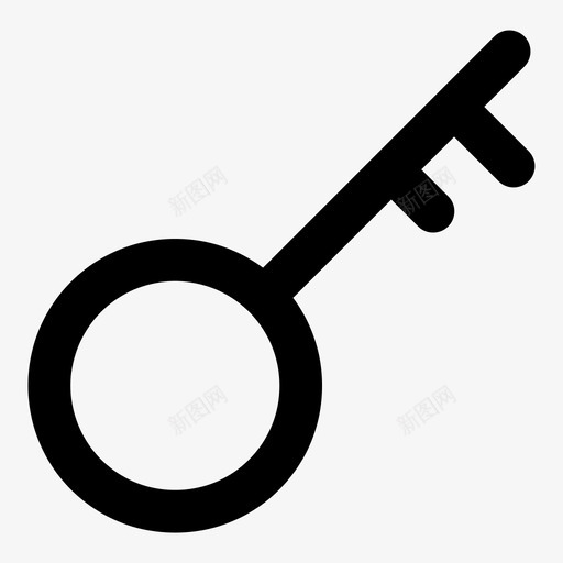 钥匙锁现有图标svg_新图网 https://ixintu.com ui03基本型 保护 安全 现有 钥匙 锁