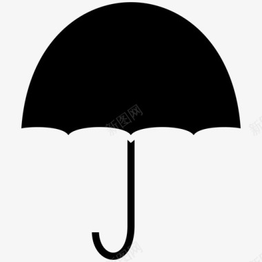 雨伞警卫保险箱图标图标