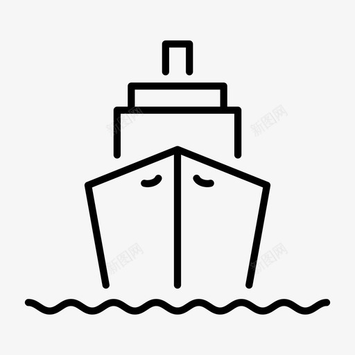 船舶交货海运图标svg_新图网 https://ixintu.com 交货 海运 船舶 运输