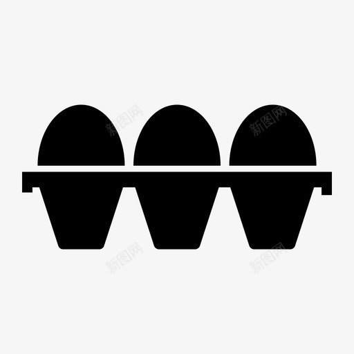 鸡蛋鸡肉鸡蛋盒图标svg_新图网 https://ixintu.com 鸡肉 鸡蛋 鸡蛋托 鸡蛋盒