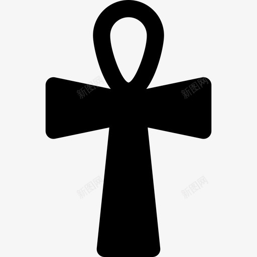 安克十字架形状和平与爱图标svg_新图网 https://ixintu.com 和平与爱 安克十字架 形状