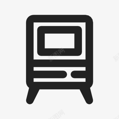 电视复古电子图标图标