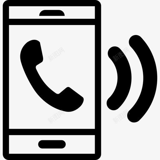 电话铃声呼叫智能手机图标svg_新图网 https://ixintu.com 呼叫 智能手机 智能手机套件 电话铃声 通话