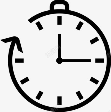 秒表时钟小时图标图标