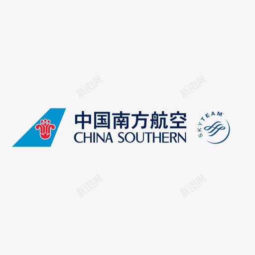 南方航空svg_新图网 https://ixintu.com 南方航空 南航 填充 多色