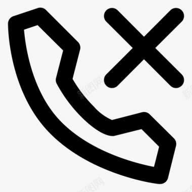 电话取消通话关闭图标图标