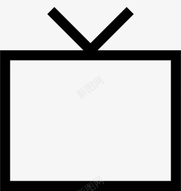 电视天线广播图标图标